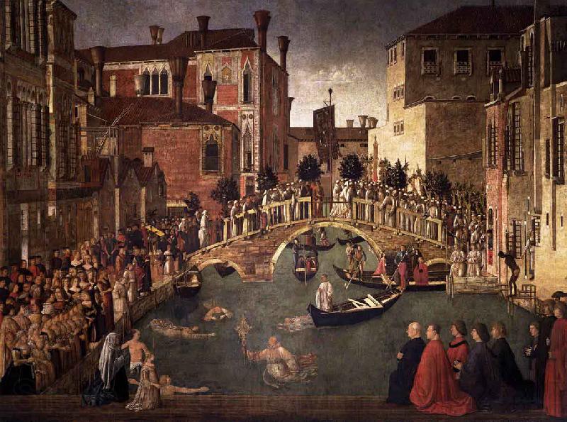 Gentile Bellini Miracle of the Cross at the Bridge of San Lorenzo Germany oil painting art